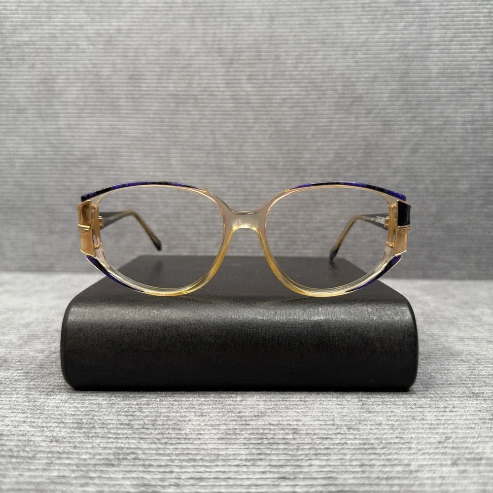 Adolfo Liberty Vintage Eyeglasses Frames Purple Marbled Gold Tone A-701 133